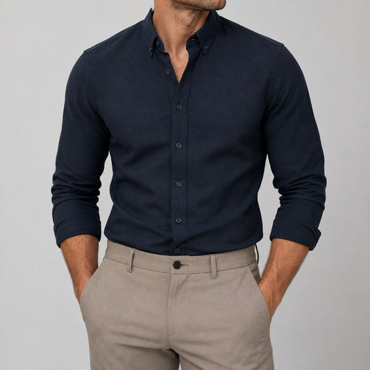 Ramon button-down business long-sleeve shirt