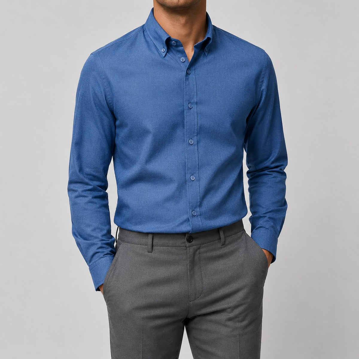 Ramon button-down business long-sleeve shirt
