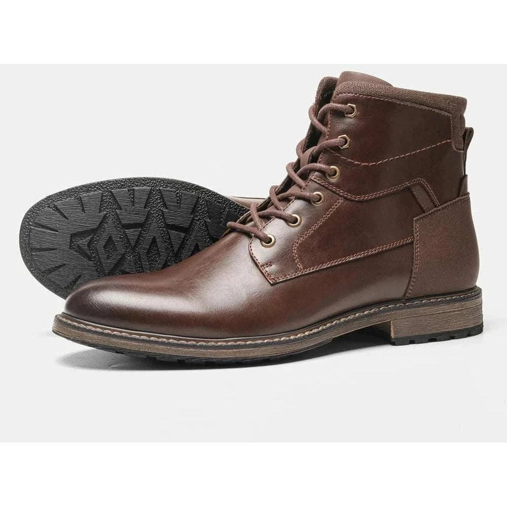 Retro british leather boots