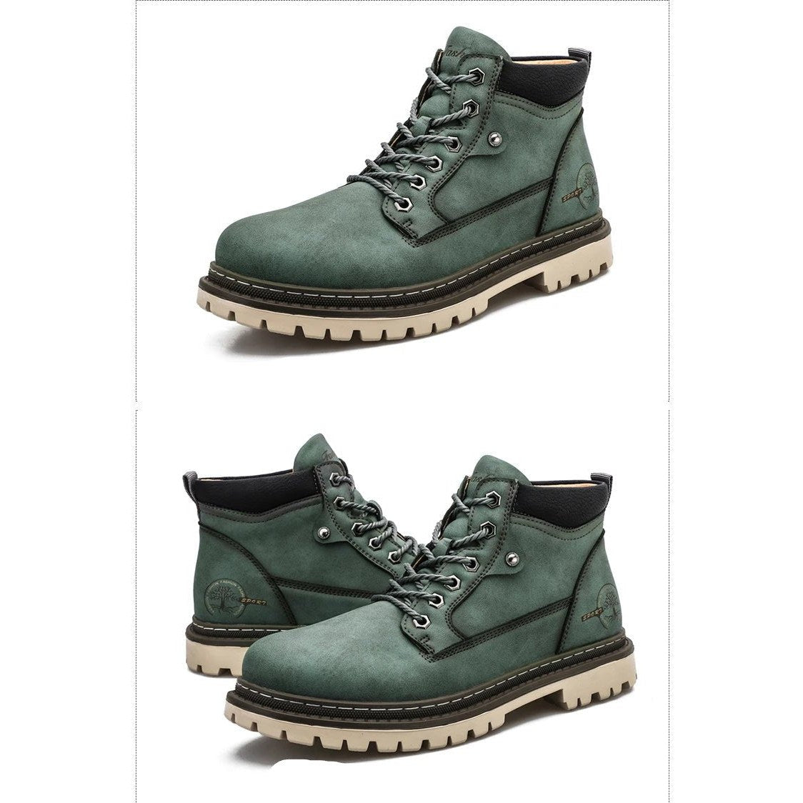 Retro comfortable winter boots with fur