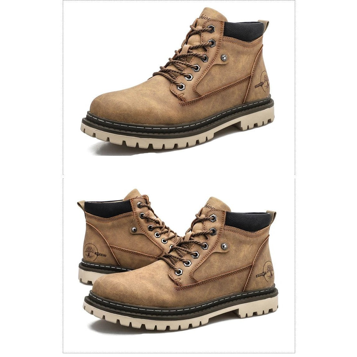 Retro comfortable winter boots with fur