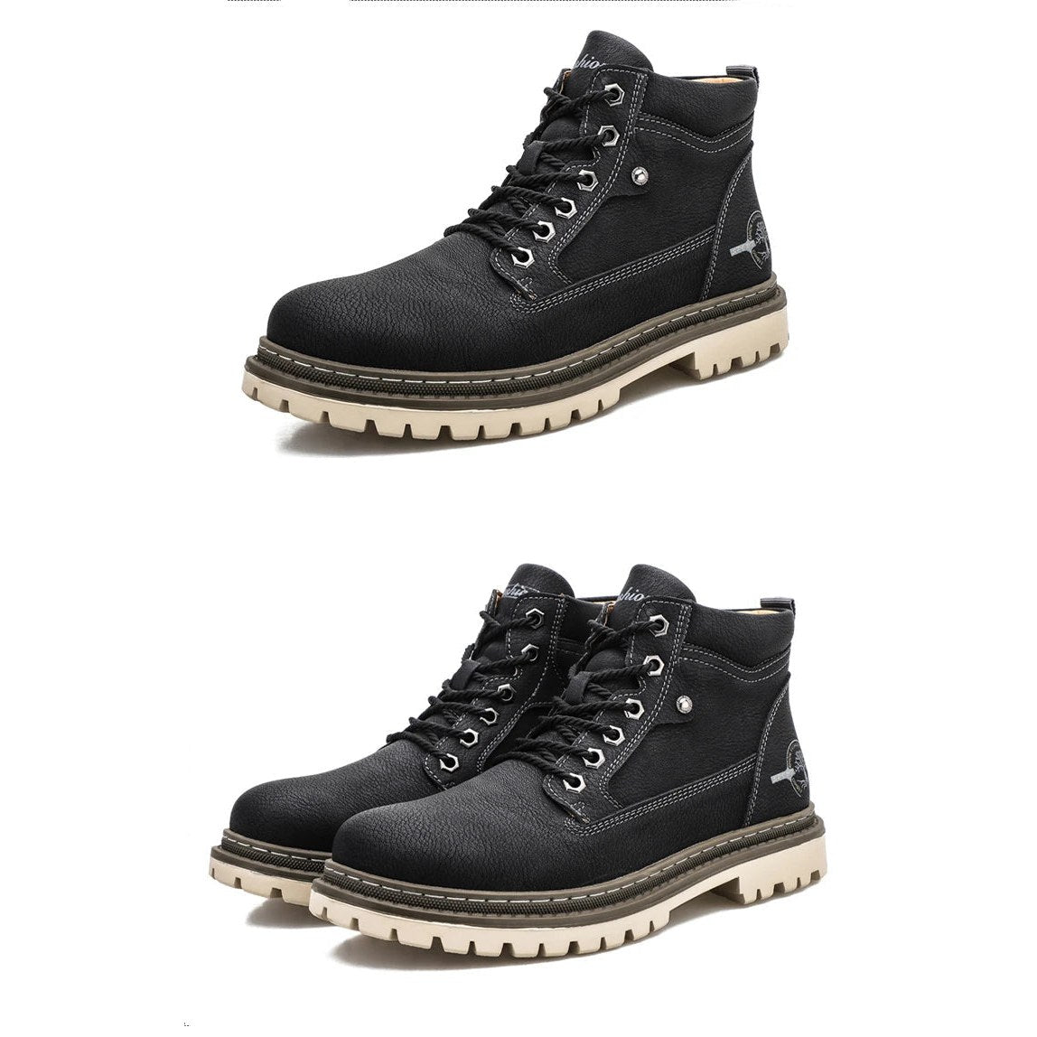 Retro comfortable winter boots with fur