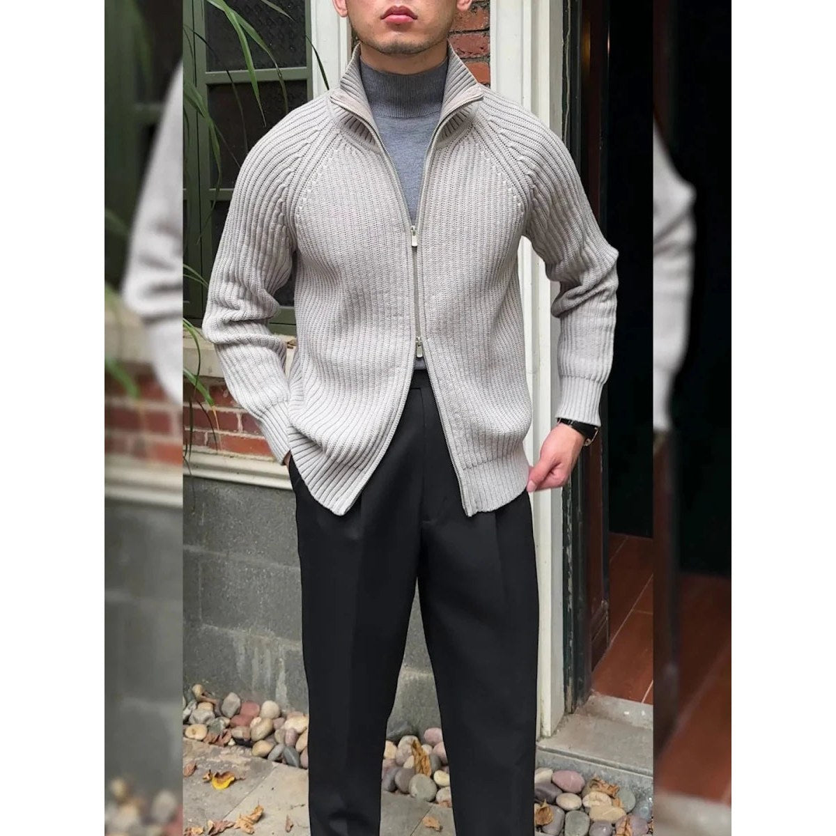 Retro cotton cardigan