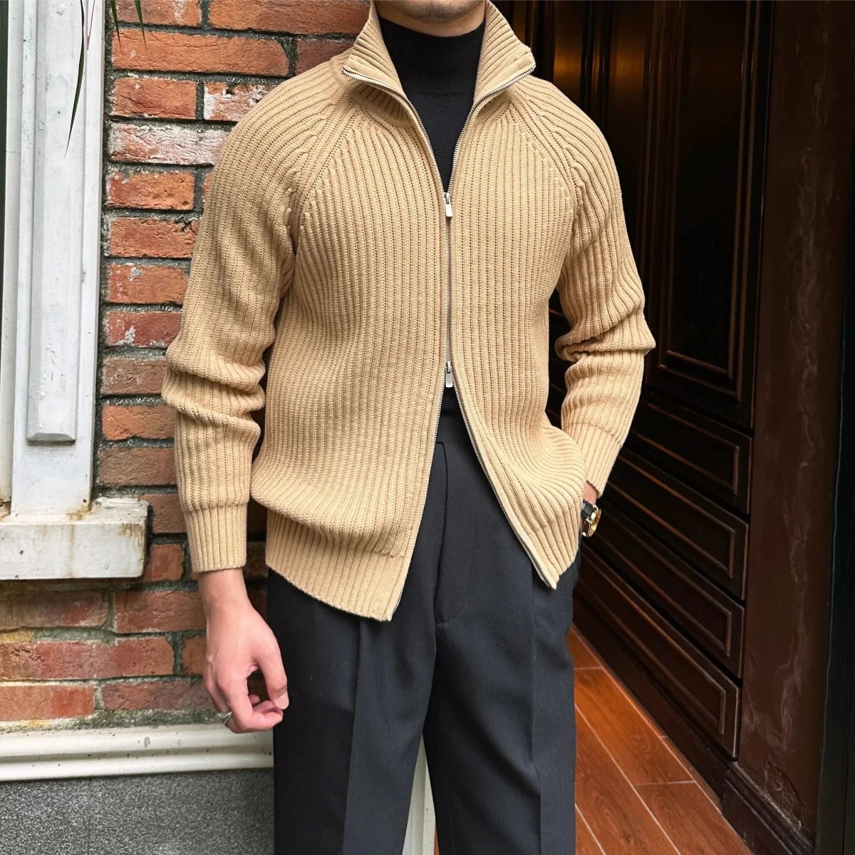 Retro cotton cardigan