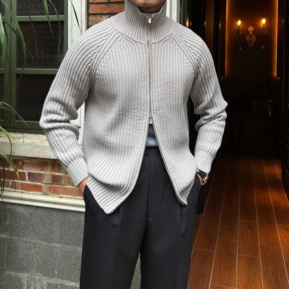 Retro cotton cardigan