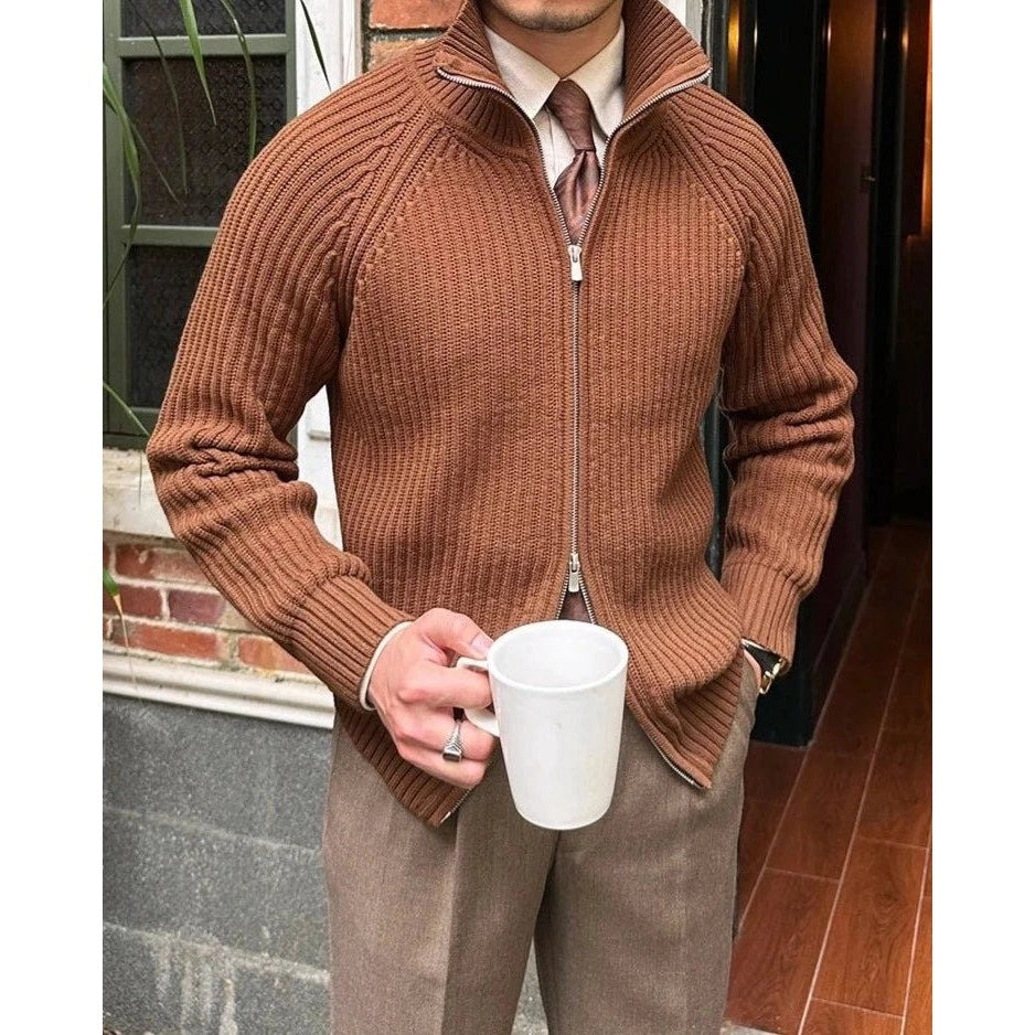 Retro cotton cardigan