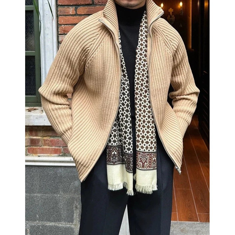 Retro cotton cardigan