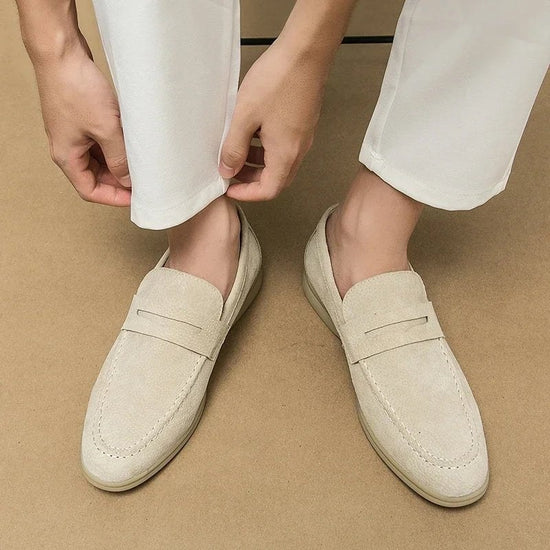 Retro pointed penny loafer