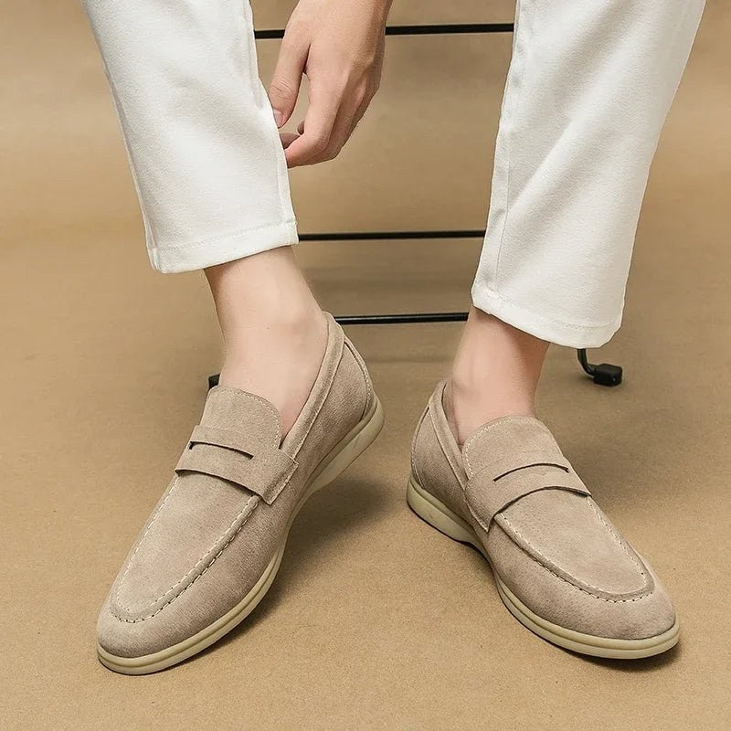 Retro pointed penny loafer