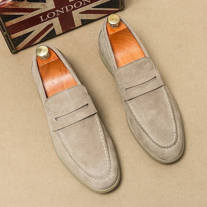 Retro pointed penny loafer