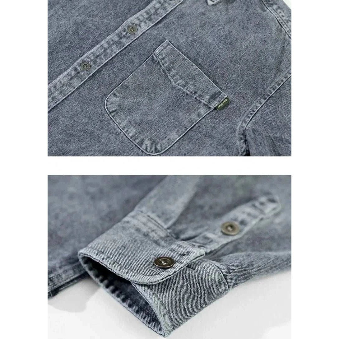 Retro vintage denim shirt