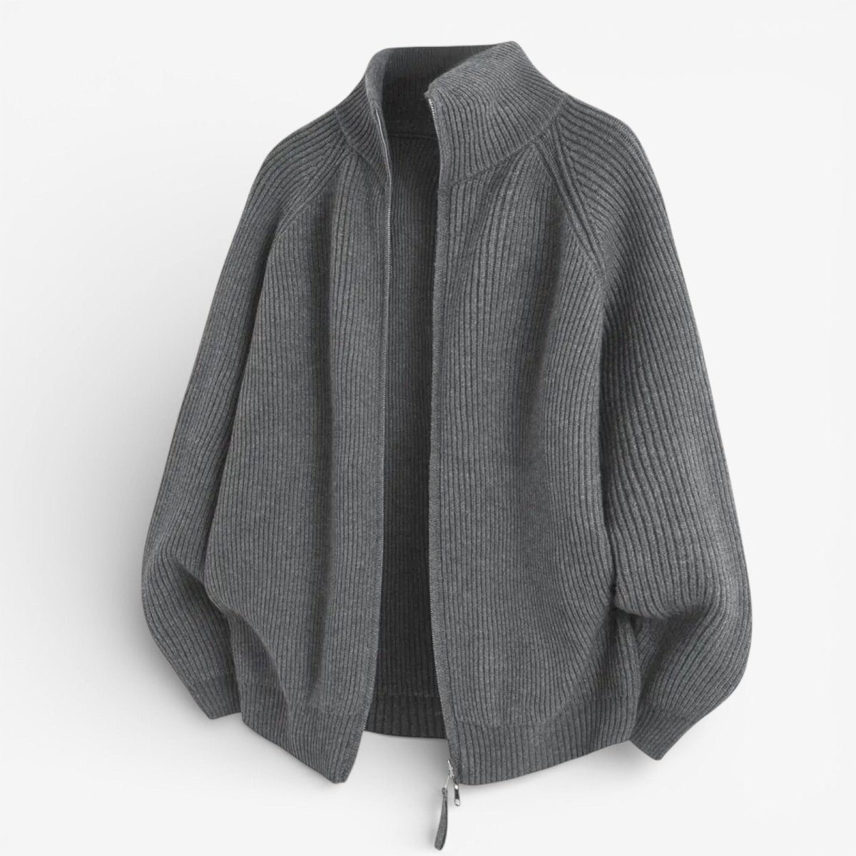 Ronald zip-front knit sweater