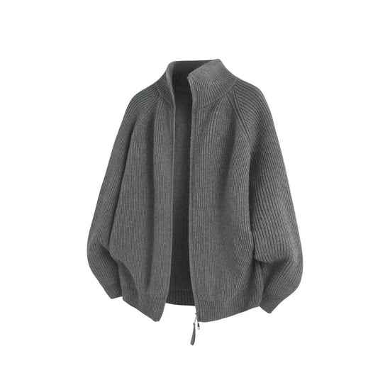 Ronald zip-front knit sweater