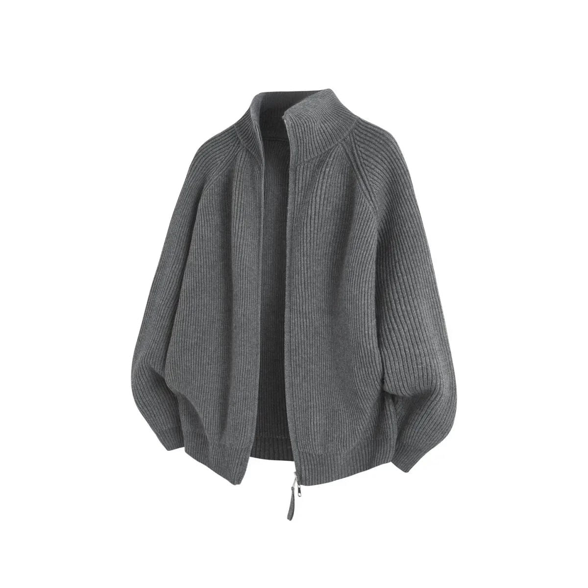 Ronald zip-front knit sweater