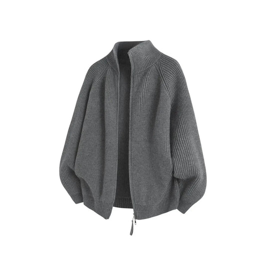 Ronald zip-front knit sweater