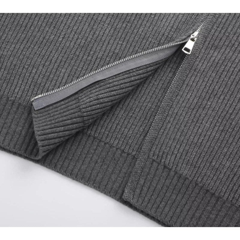 Ronald zip-front knit sweater
