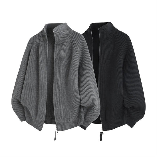 Ronald zip-front knit sweater