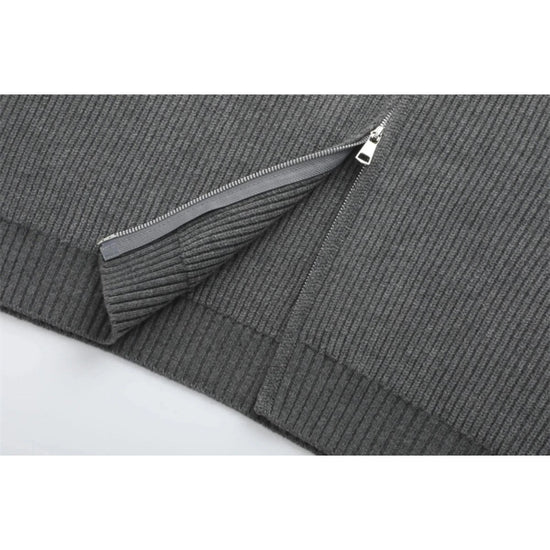 Ronald zip-front knit sweater