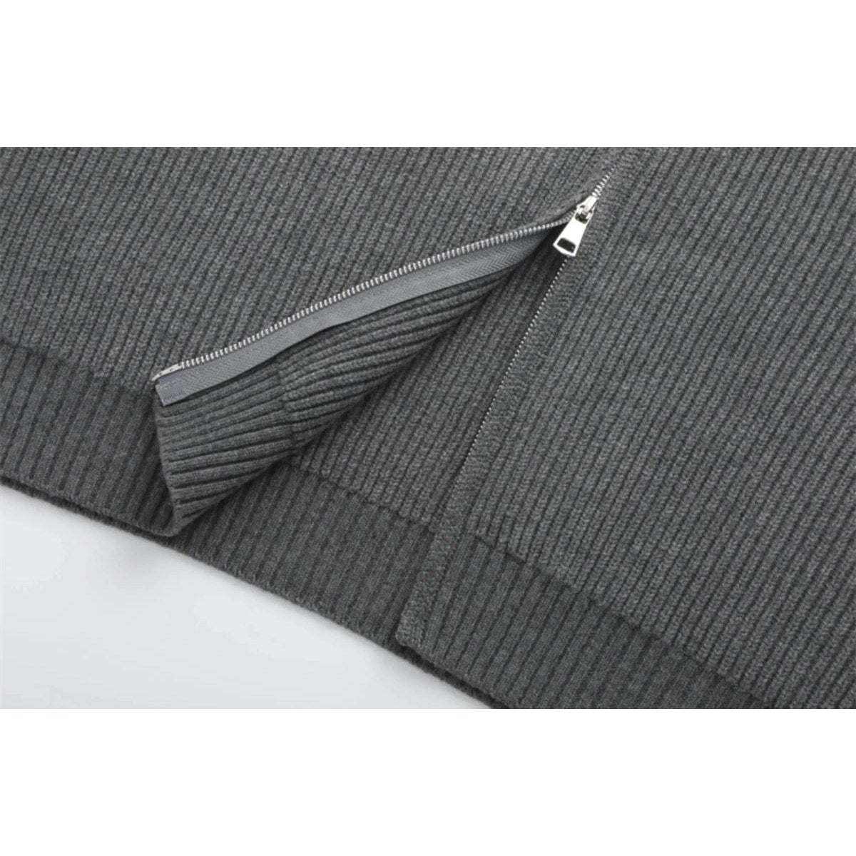 Ronald zip-front knit sweater