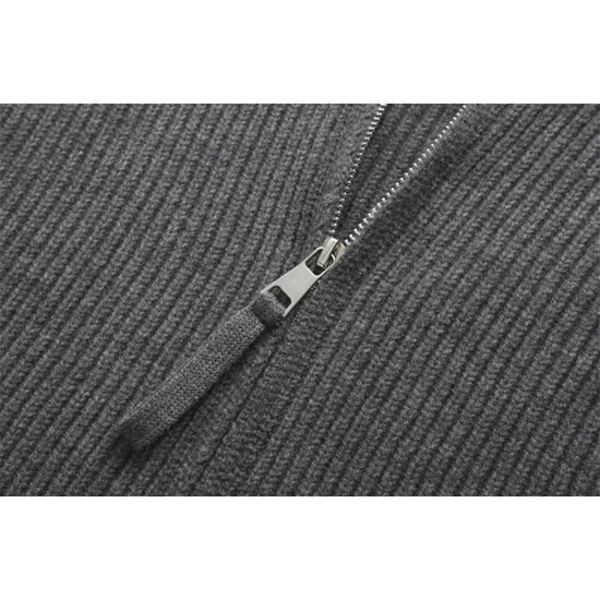 Ronald zip-front knit sweater