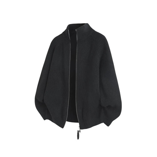 Ronald zip-front knit sweater