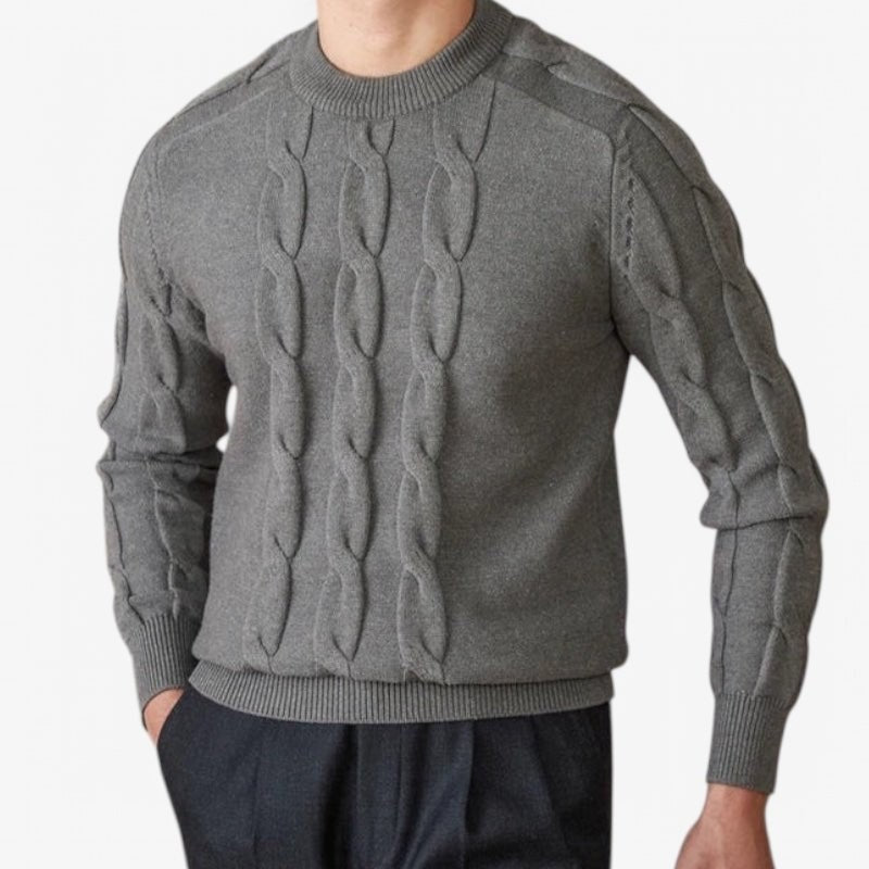 Round neck vintage sweater