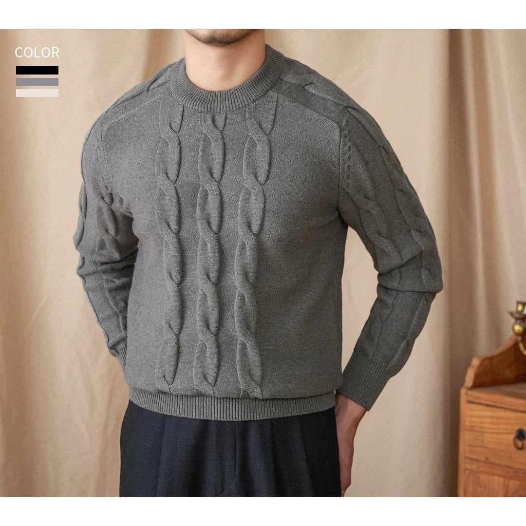 Round neck vintage sweater
