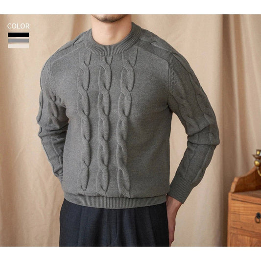 Round neck vintage sweater