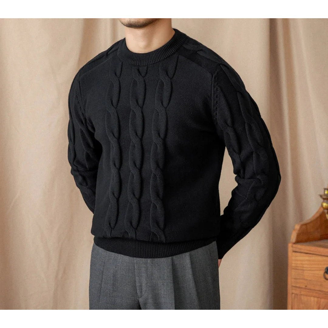 Round neck vintage sweater