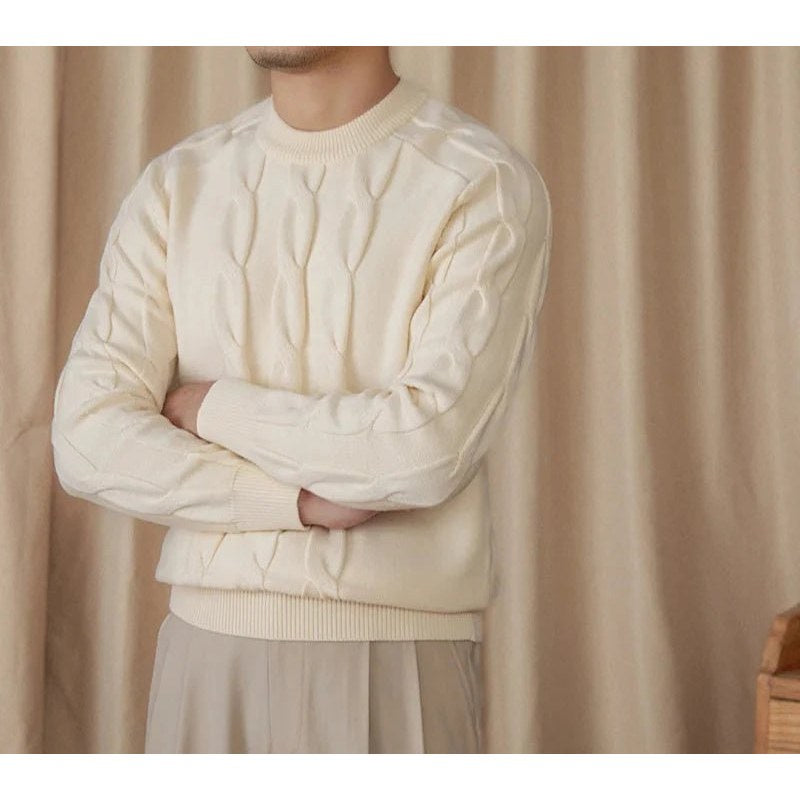 Round neck vintage sweater