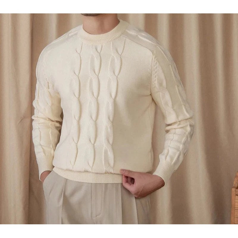 Round neck vintage sweater