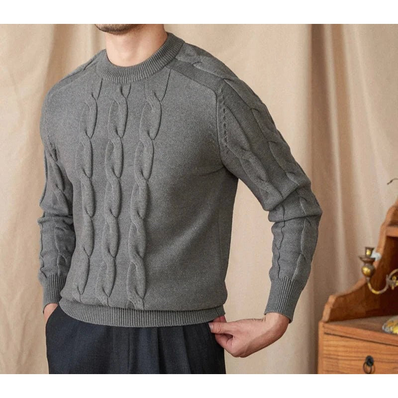 Round neck vintage sweater