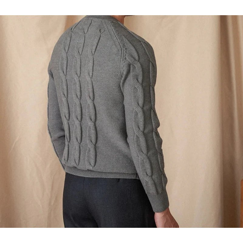 Round neck vintage sweater