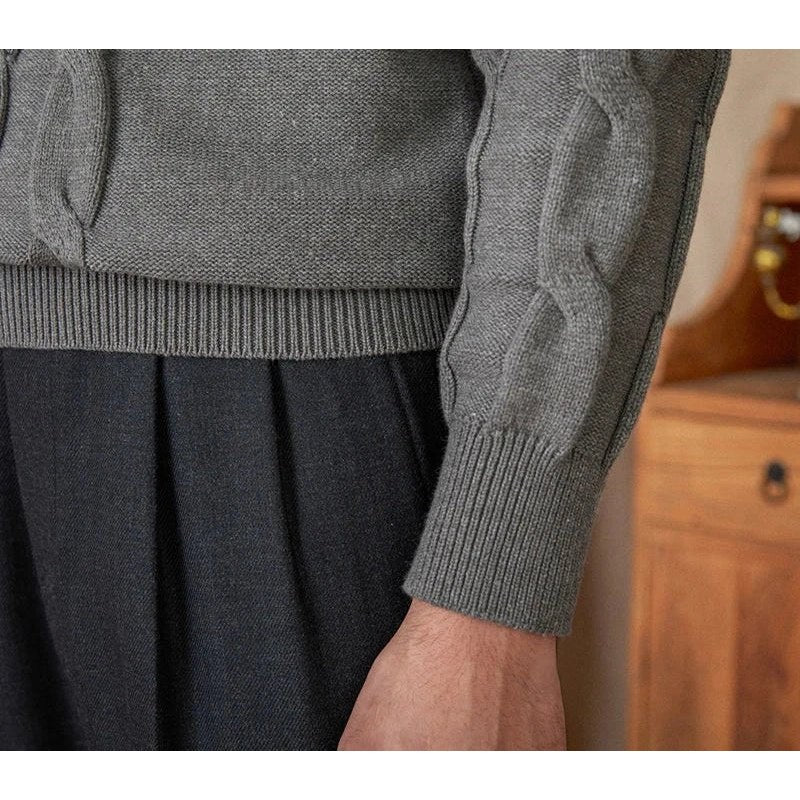Round neck vintage sweater