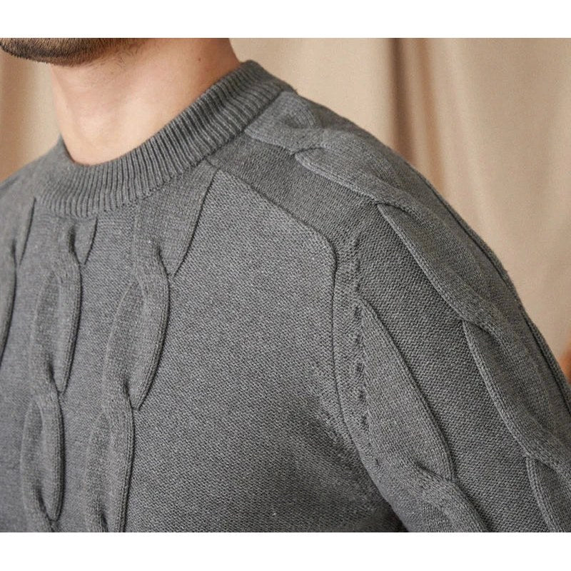Round neck vintage sweater