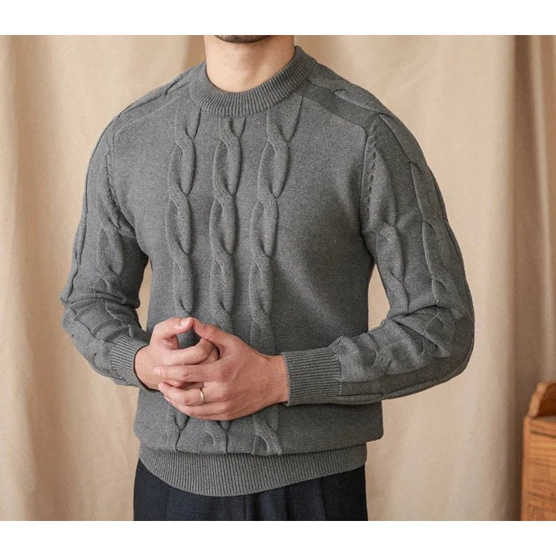 Round neck vintage sweater