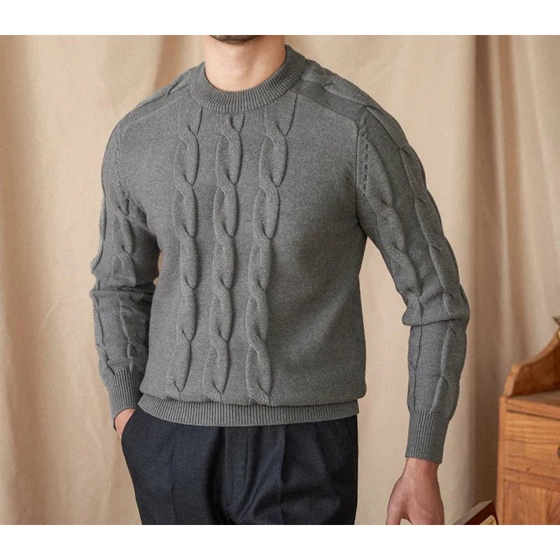 Round neck vintage sweater
