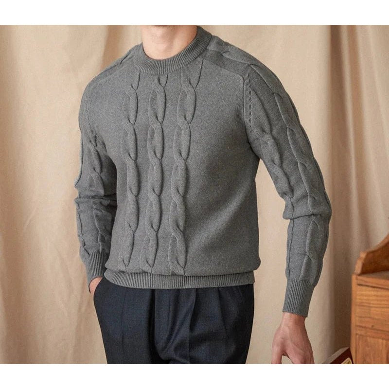 Round neck vintage sweater