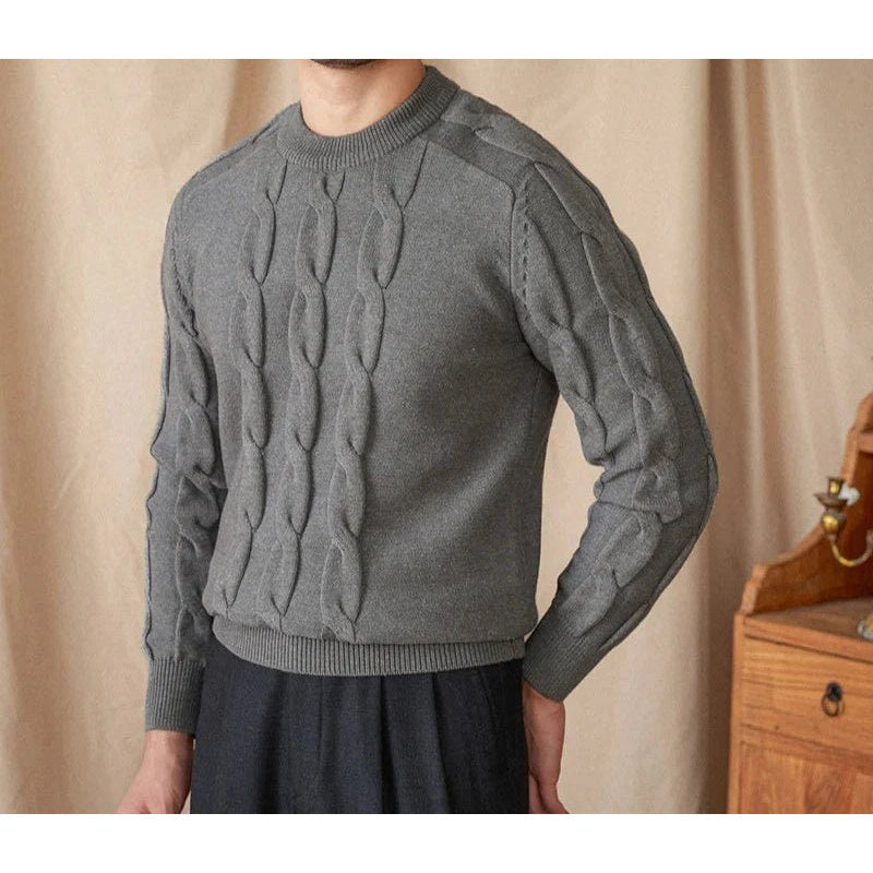Round neck vintage sweater