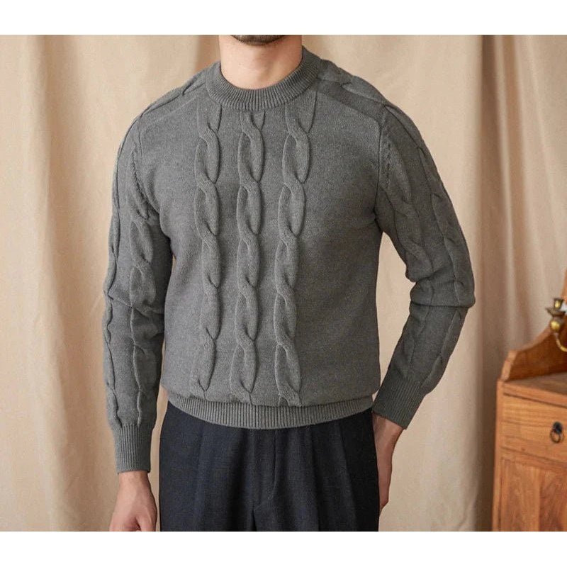 Round neck vintage sweater