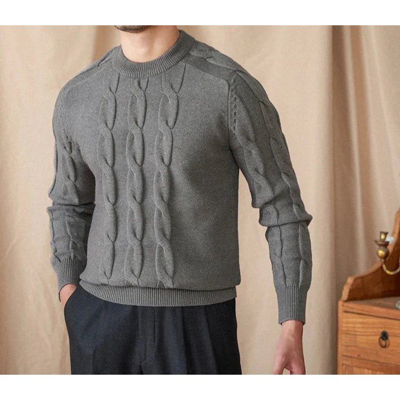 Round neck vintage sweater