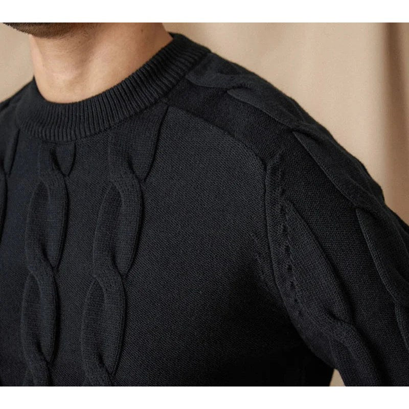 Round neck vintage sweater