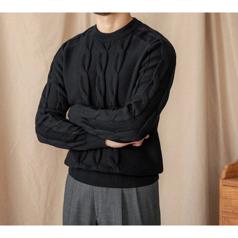 Round neck vintage sweater