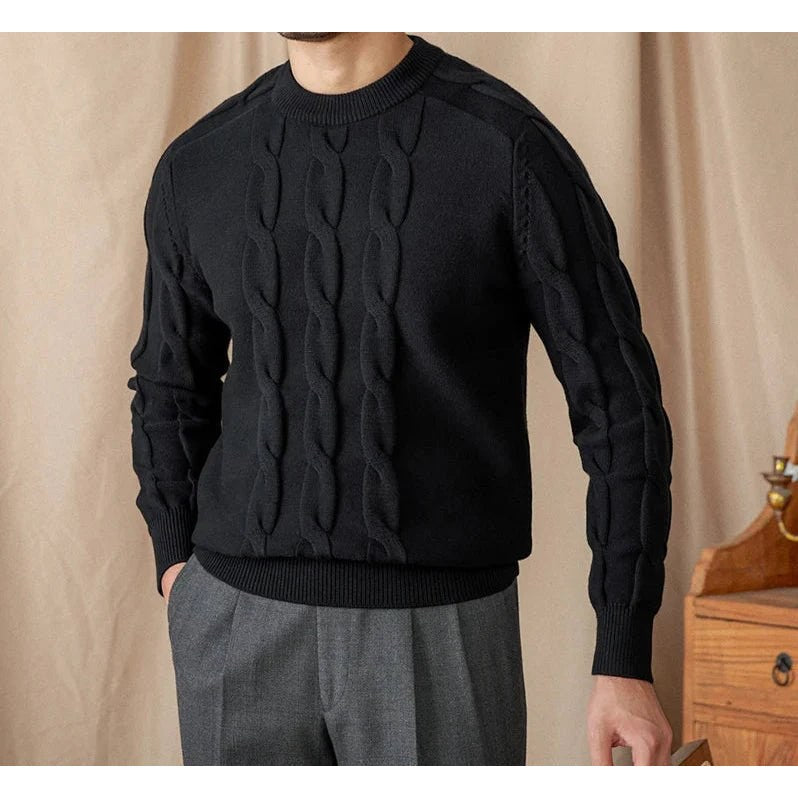 Round neck vintage sweater