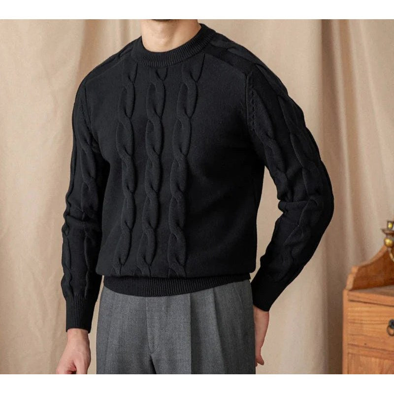 Round neck vintage sweater
