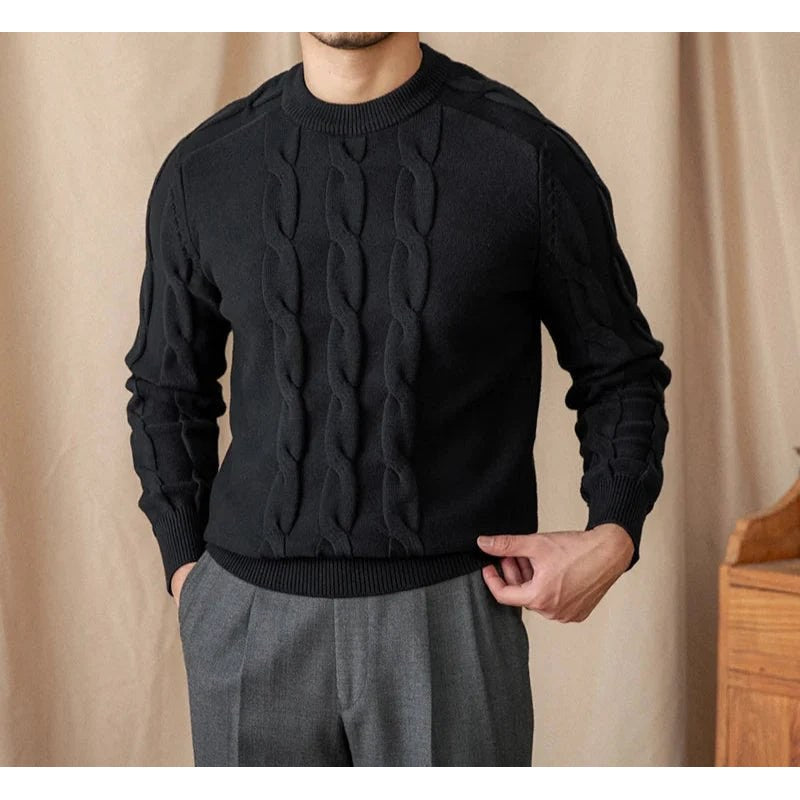 Round neck vintage sweater