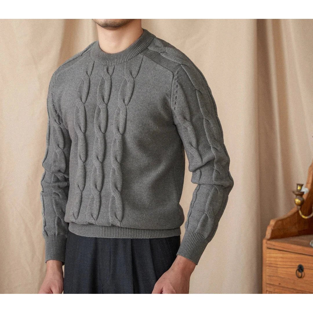 Round neck vintage sweater