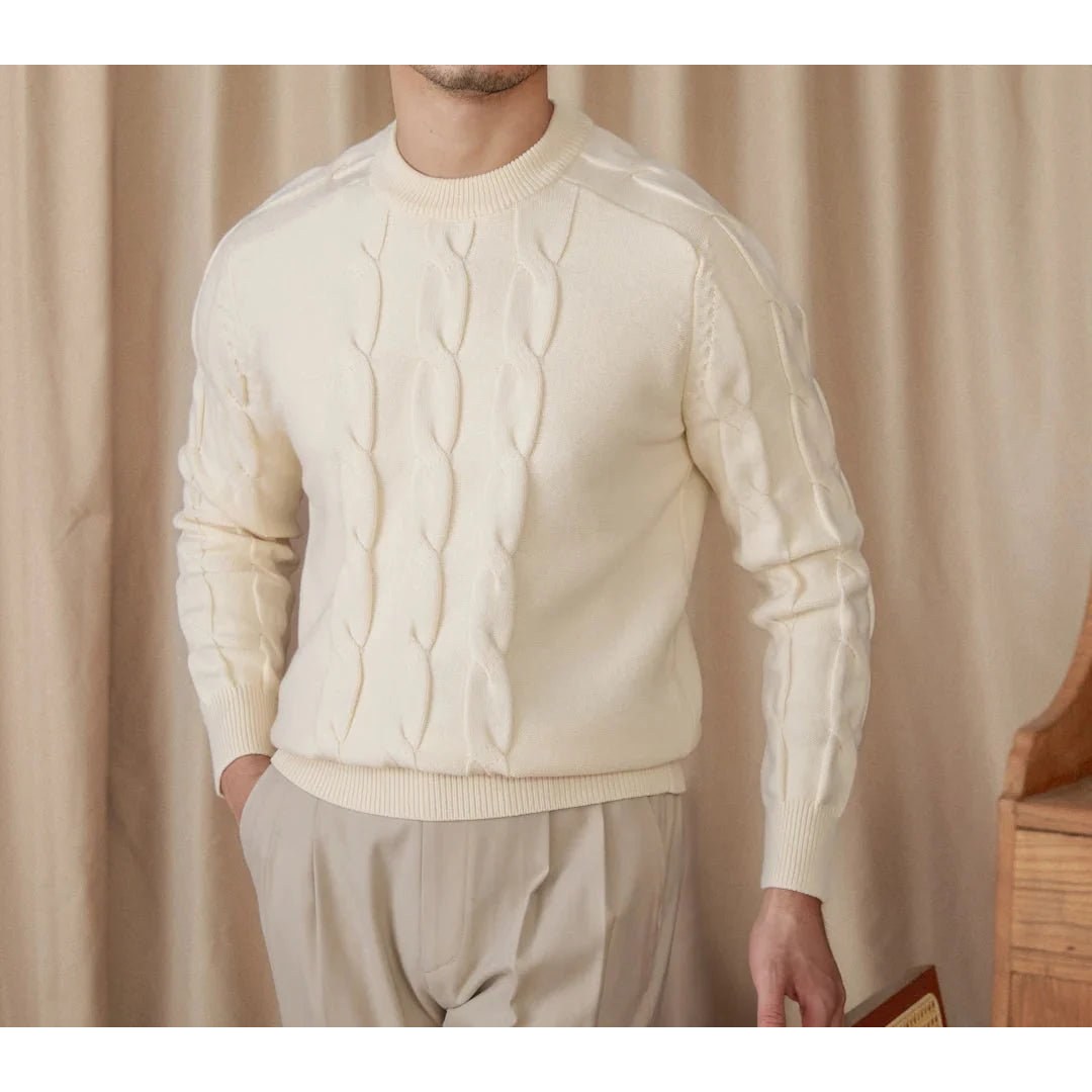 Round neck vintage sweater