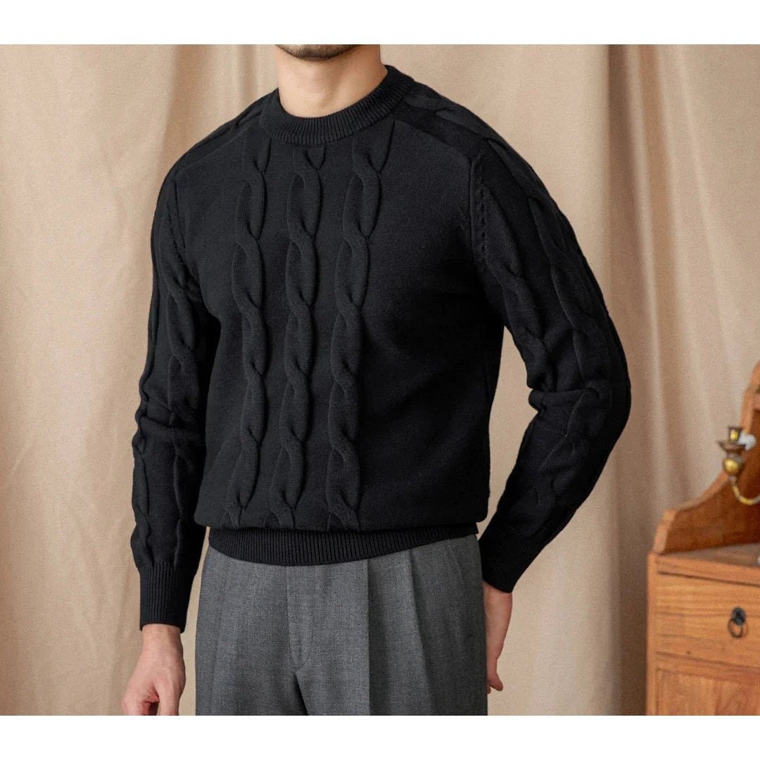Round neck vintage sweater
