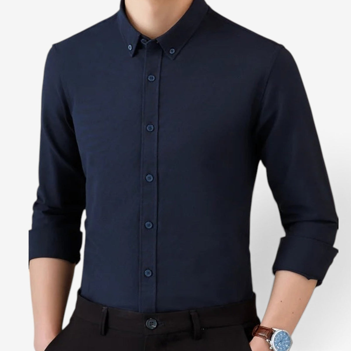 SAFARI Business formal cotton long sleeve shirt